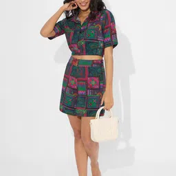 The Souled Store Women Printed Mid-Rise Shorts image 4