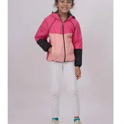 TOONYPORT Full Sleeves Colorblocked Winter Jacket - Pink image 4