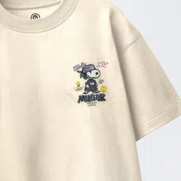 CODEZ Boys Pack Of 2 Printed Round Neck Drop-Shoulder Sleeves Cotton Oversized T-shirts image 2