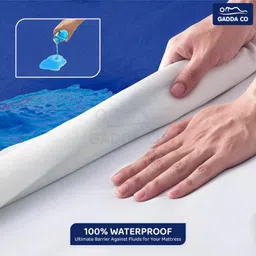 GADDA CO Waterproof Terry Queen Size Bed Protector - Royal Blue image 5