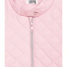 Cantabil Kids Pink Quilted Full Sleeves Jacket image 3