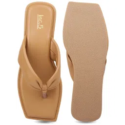 Inc.5 Women's Dark Beige Thong Sandals image 3