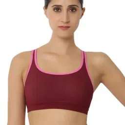 Triumph Red Triaction 134 Top Padded Wireless Medium Bounce Control Reversible Sports Bra image 3
