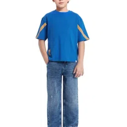 Rare Ones Boys Blue Cotton Graphic T-Shirt image 5