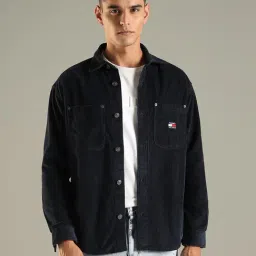 Tommy Hilfiger Blue Cotton Comfort Fit Shirt-image-56