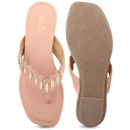 Inc.5 Women's Peach Thong Wedges image 3