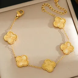 MYKI Women Gold-Plated Wraparound Bracelet image 4