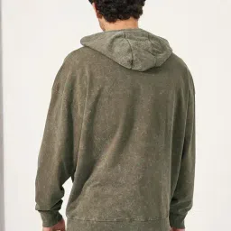 Styli Olive Acid Washed Oversized Hoodie image 2