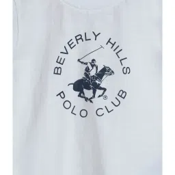 Beverly Hills Polo Club Kids White Printed T-Shirt image 3