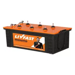 Livfast 160 AH MXSTJ 1936+V-guard jaadoo1050 Tall Tubular Inverter Battery image 2