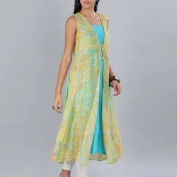 Aurelia Yellow Printed Shrug image 4