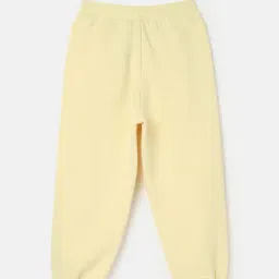 United Colors of Benetton Kids Yellow Solid Joggers image 2