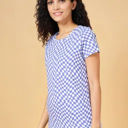 Ajile by Pantaloons Purple Cotton Printed T-Shirt image 3