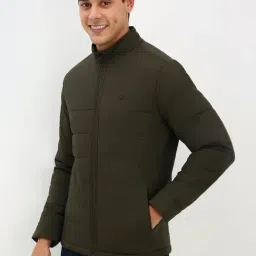 Allen Solly Green Regular Fit Quilted Jacket image 3