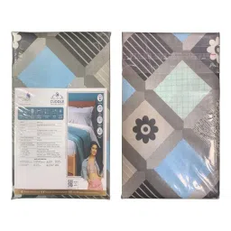 BELLA CASA Cuddle Floral Brown 150 TC Cotton Bedsheet with 1 Pillow Cover image 5