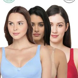 Inner Sense Multicolor Full Coverage Bra - Pack of 3-picture-46