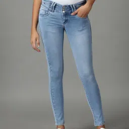 SHOWOFF Blue Slim Fit Mid Rise Jeans-image-47