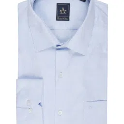 Arrow Blue Cotton Slim Fit Printed Shirt image 5