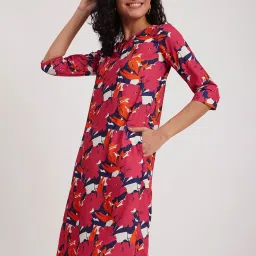 Fablestreet Multicolor Floral Print A Line Dress image 3
