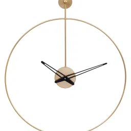 CHRONIKLE Classic Round Gold Iron Wall Clock image 3