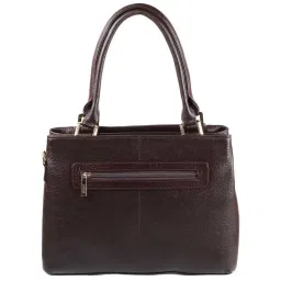 Metro Brown Textured Medium Shoulder Handbag image 3