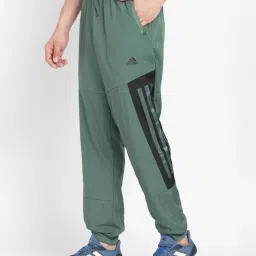 Adidas Grey Regular Fit Printed Sports Trackpants image 3