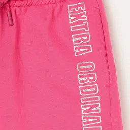 Fame Forever by Lifestyle Kids Pink Cotton Printed Shorts image 3