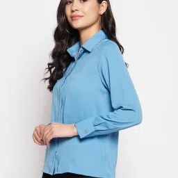 MADAME Blue Regular Fit Shirt image 3