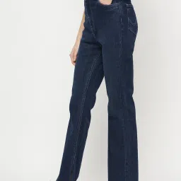 Camla Dark Blue Regular Fit Mid rise Jeans image 3