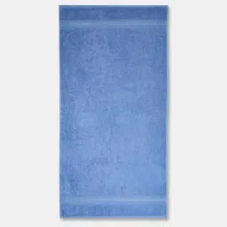 Fabindia Standalone Dark Blue Woven Cotton Pile Large Towel image 2