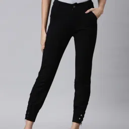 SHOWOFF Black Denim Relaxed Fit Mid Rise Jeans-image-59