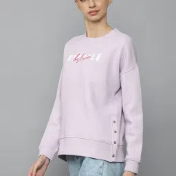 Allen Solly Purple Printed Sweatshirt image 3