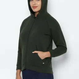 Allen Solly Green Regular Fit Sweatshirt image 3