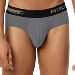 Freecultr Prussian Blue & Ash Grey Comfort Fit Briefs - Pack of 2 image 3