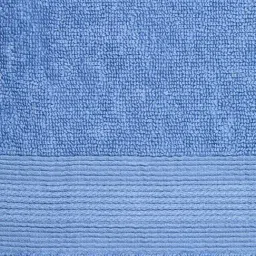 Fabindia Standalone Dark Blue Woven Cotton Pile Large Towel image 4