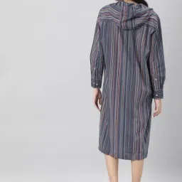 RAREISM Multi Cotton Striped Dress image 2