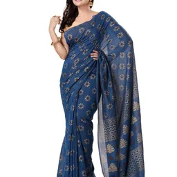 tantloom TANTLOOMPure CottonPrinted Taant Saree image 5
