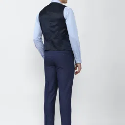 Peter England Elite Navy Slim Fit Three Piece Suits image 4