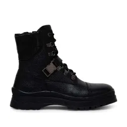 Ezok Men's Black Casual Boots-image-0