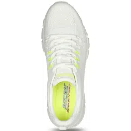 Skechers Men's BOBS B FLEX - ELECTRIC COOL White Running Shoes image 3