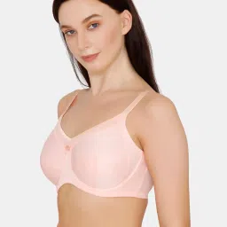 Zivame Impatiens Pink Under Wired Non Padded Full Coverage Bra image 3
