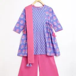 campana Purple Cotton Printed Suite Sets-picture-19