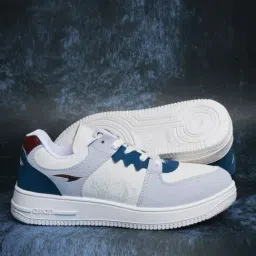Asian Men's THUNDER-07 Off-White & Blue Sneakers-picture-36