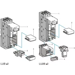 Schneider Electric TeSys 25 hp Advanced Reversing Motor Starter, LU2B32FU image 2