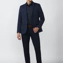 Peter England Elite Navy Slim Fit Blazers image 5