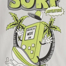 R&B Boys Grey Cotton Graphic Print T-Shirt image 5