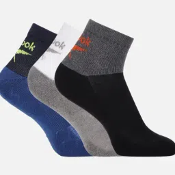 Reebok Multicolored Logo Socks (L) - Pack of 3-picture-41