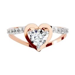 Sparkles Lab Grown Diamond 14k (585) Rose Gold Ring for Women-picture-8