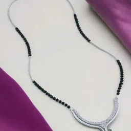 Rihi by P.C. Chandra Jewellers 925 Sterling Silver Eternal Love Royal Mangalsutra For Women-picture-27