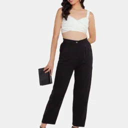 Zink London Black High Rise Pants image 5